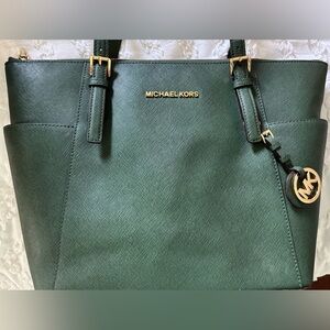 Michael Kors Forest Green Tote Bag